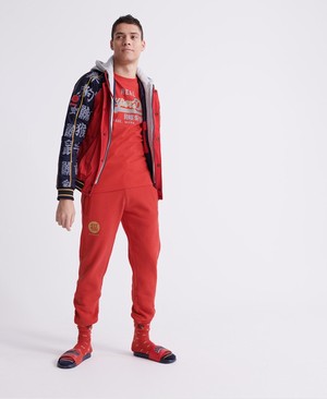 Superdry CNY Férfi Pólók Piros | MXNRB6712